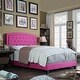 preview thumbnail 6 of 16, Moser Bay Home Aletheia Tufted Upholstered Bed, Solid Wood Platform Bed