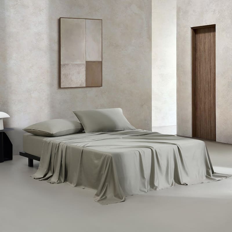 Calvin Klein Organic Earth Solid 4 Piece Sheet Set
