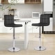 preview thumbnail 7 of 19, 17" x 19" Modern Upholstered Adjustable Height Swivel Bar Stools （Set of 2）