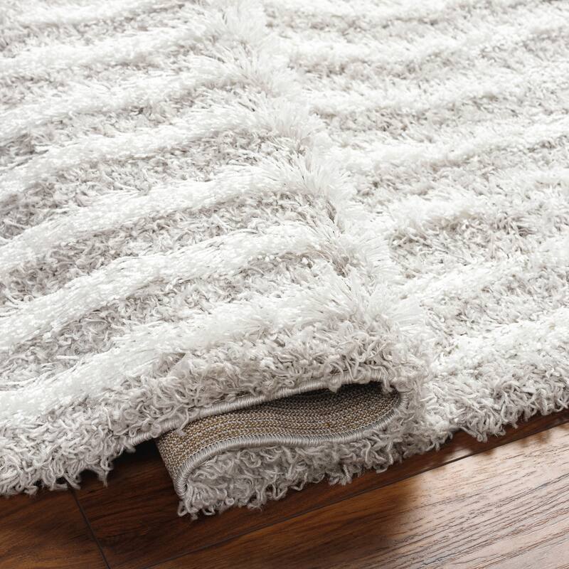 Livabliss Jamal Neutral Rainbow Plush Area Rug