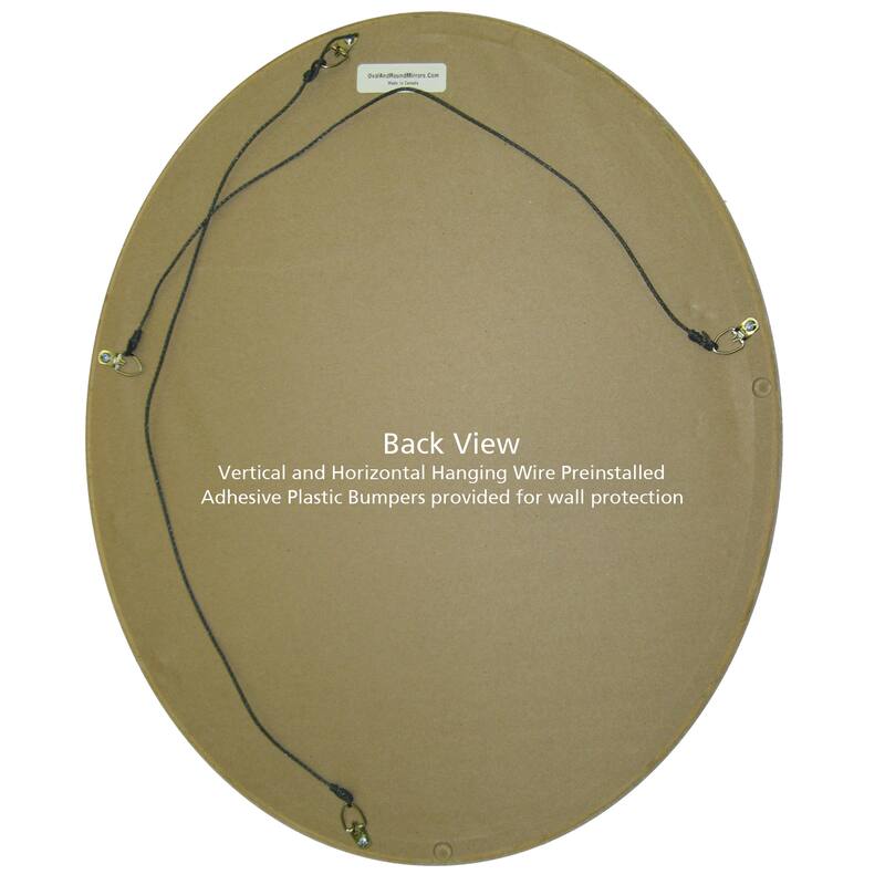 Somerset Framed Oval Mirror in Rubbed Bronze - Antique Bronze