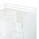 preview thumbnail 13 of 11, Full Size Loft Bed with Wardrobe and Desk & Storage Shelves, Inclined Stair, Full-Length Guardrail Top Bunk
