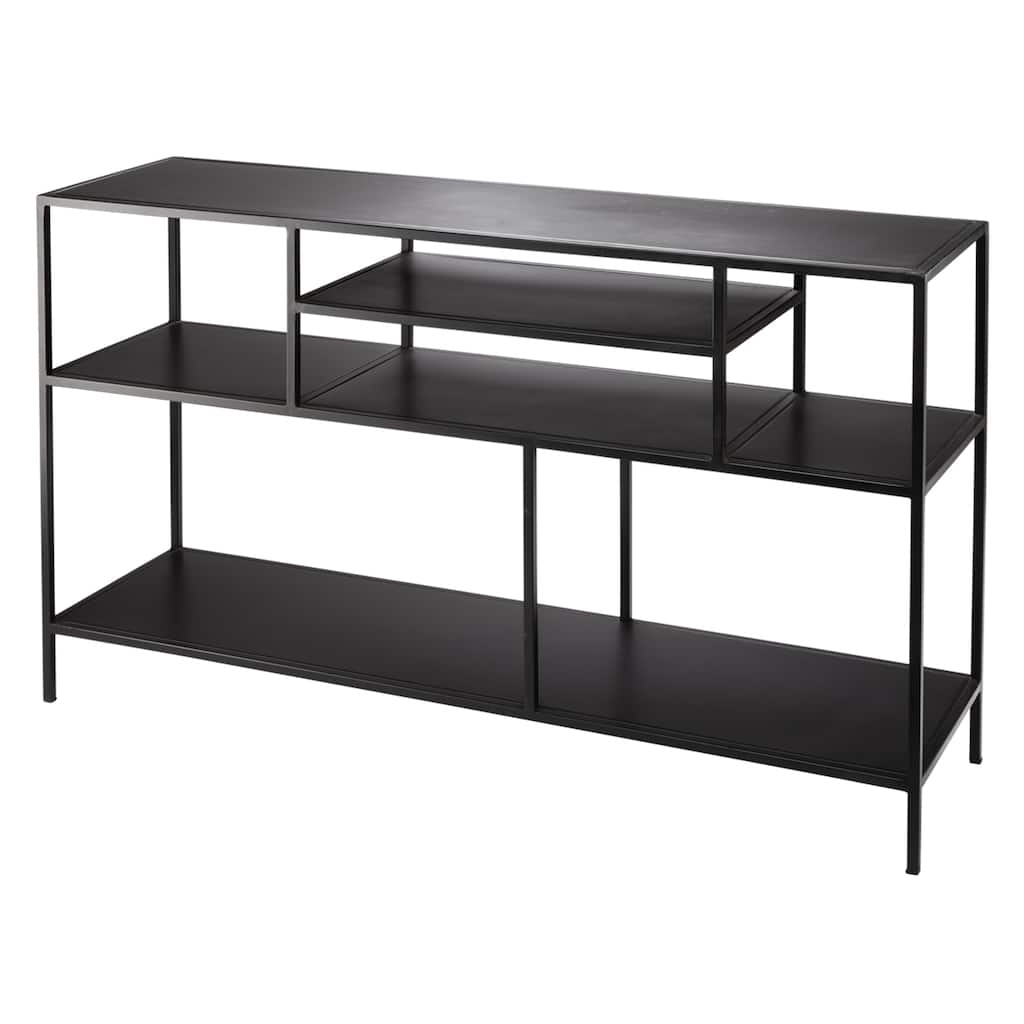 Jamie Young Element Shelved Console Iron Table