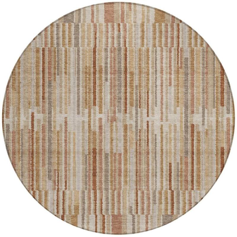 HomeRoots Striped Transitional Rectangle Outdoor Rug