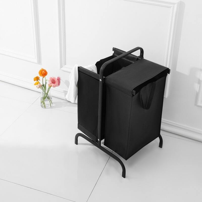110L 2-Tier Laundry Hamper Large Oxford Clothes Basket Sorter