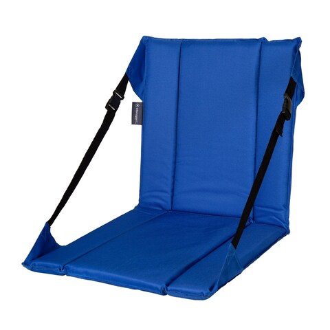 Stansport Folding Stadium Seat - Blue - 15.5" L x 17" W x 17" H