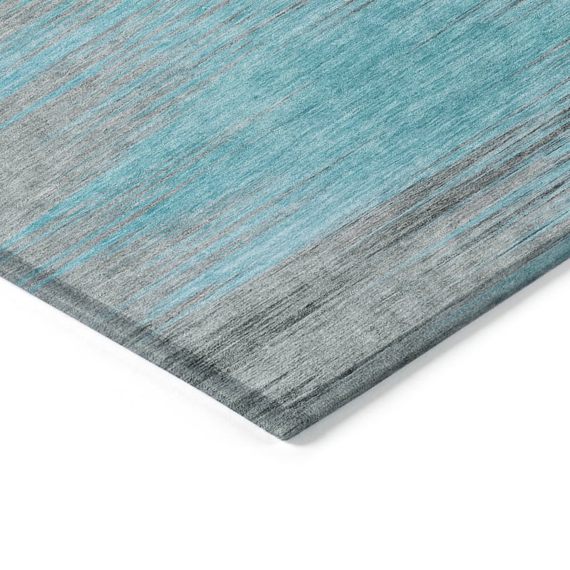Machine Washable Indoor/ Outdoor Chantille Modern Ombre Rug