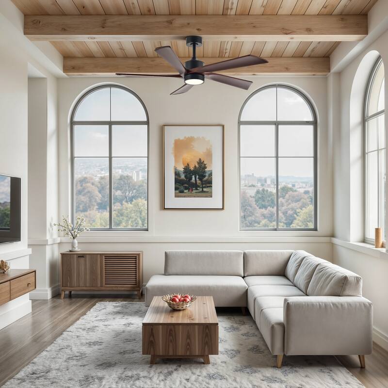 52" Ceiling Fan with Dimmable LED Lights