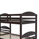 preview thumbnail 11 of 13, Artsy Twin Size L-Shaped Bunk bed with Trundle and Full-length Guardrail, 5 Beds in 1, Maximized space, Espresso