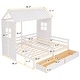 preview thumbnail 7 of 16, Twin Size Upholstered Double Bed with Two Drawers and Wooden Support