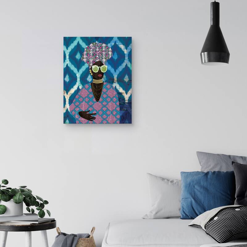 Modern Turban Queen by Nikki Chu Canvas Art Print