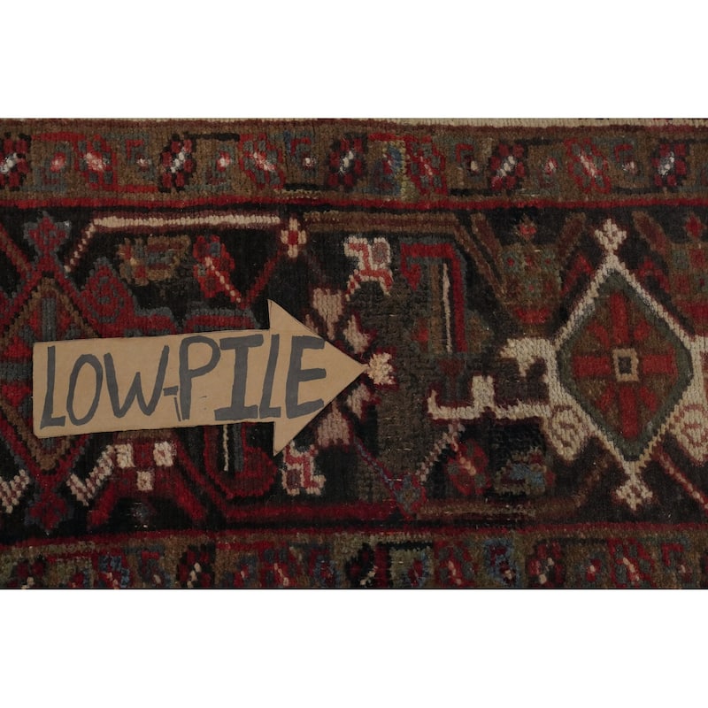 Hand Knotted Oriental 100% Wool Carpet Traditional Medallion Red Heriz Area Rug - 10' 9'' X 8' 4''