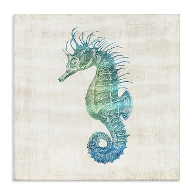 Stupell Ombre Seahorse Expression Canvas Wall Art Design By Susan Arnot