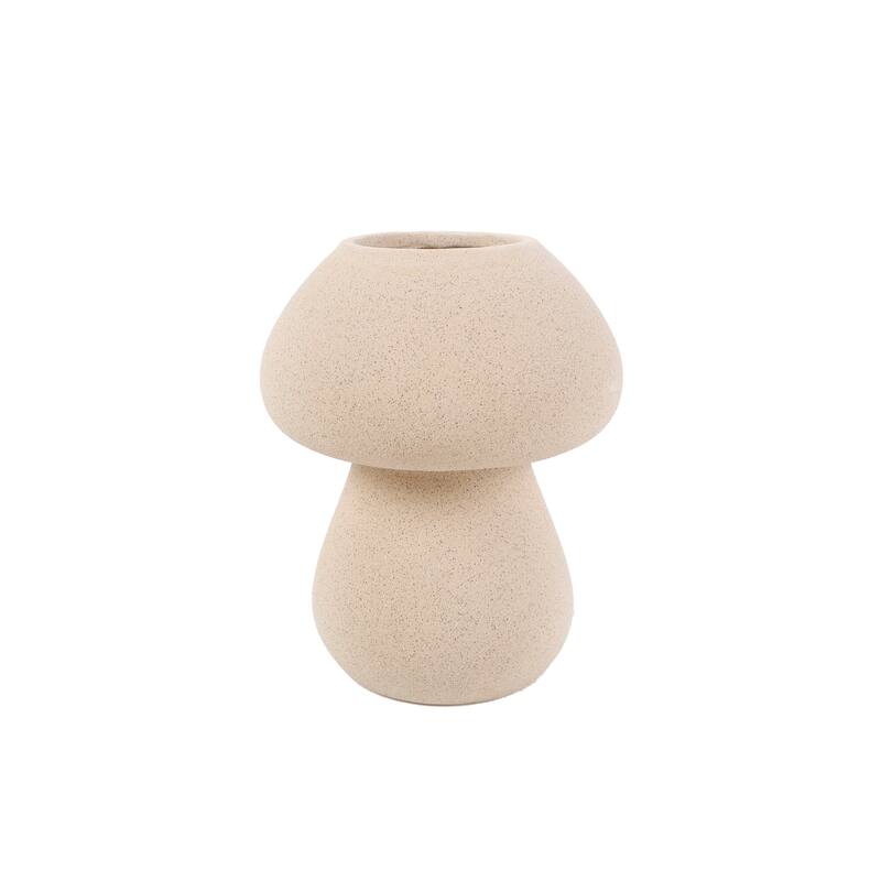 6" Mushroom Ceramic Vase