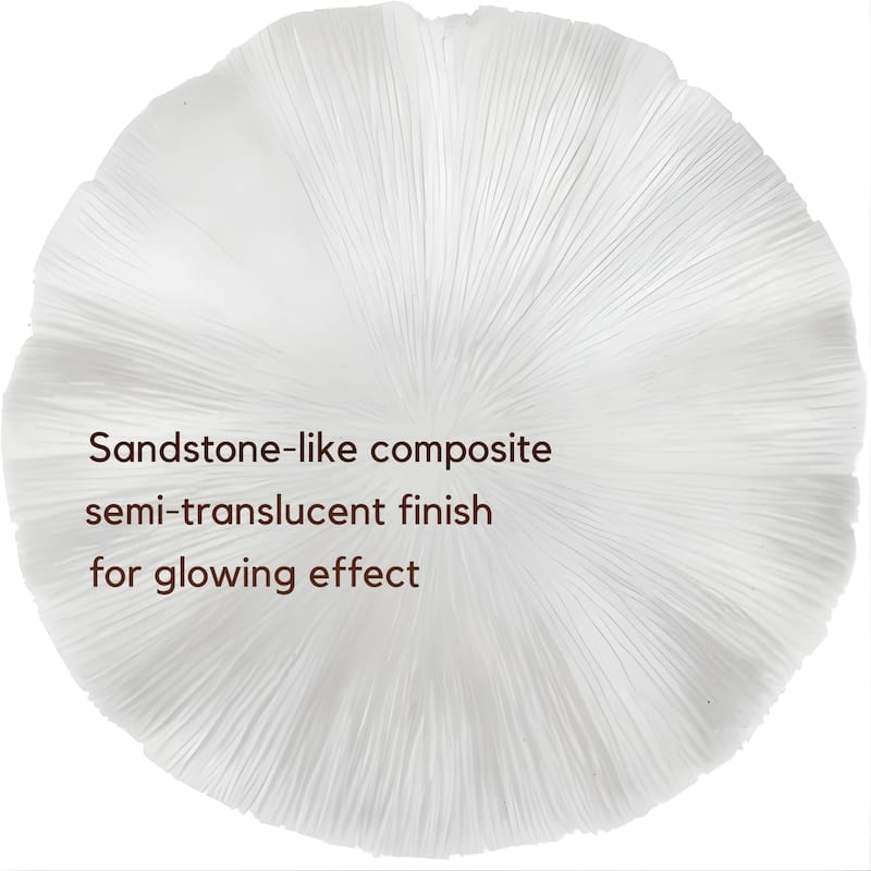 Mushroom table lamp modern organic resin ambient lighting cozy home