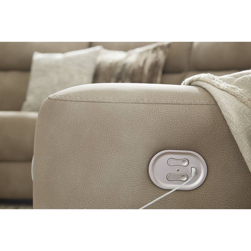 Signature Design by Ashley Next-Gen DuraPella 2-Piece Power Reclining Sectional Loveseat - 77"W x 42"D x 41"H