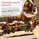 preview thumbnail 41 of 50, Alpine Corporation Christmas Winter Wonderland Set with LED Lights and Music