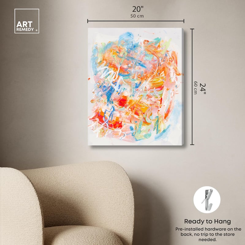 Swirling Hues I Canvas by Art Remedy, Gallery Wrapped