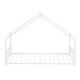 preview thumbnail 5 of 5, Twin Size Metal House Bed, White