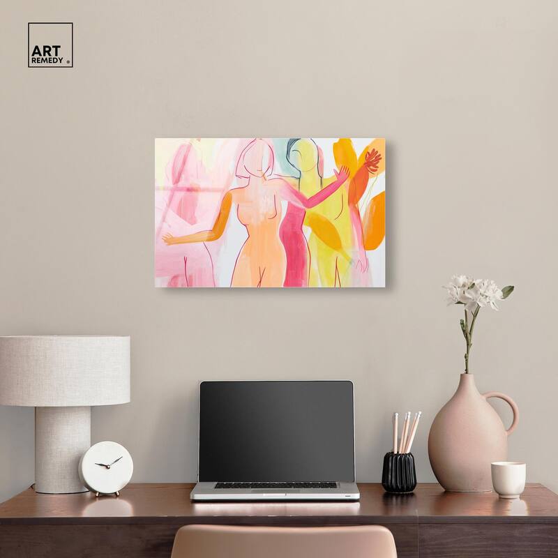 Three Graces Acrylic by Art Remedy, Ready to Hang