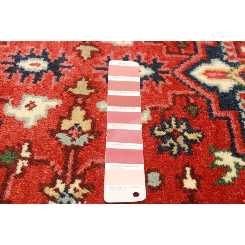 ECARPETGALLERY Hand-knotted Serapi Heritage Red Wool Rug - 2'7 x 12'2