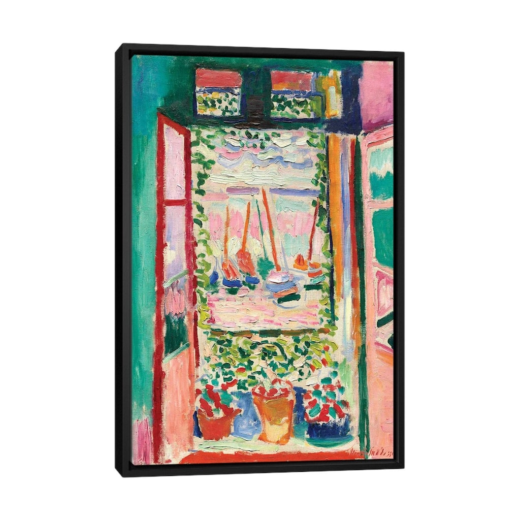 iCanvas "Open Window at Collioure (1905)" by Henri Matisse Framed Canvas Print
