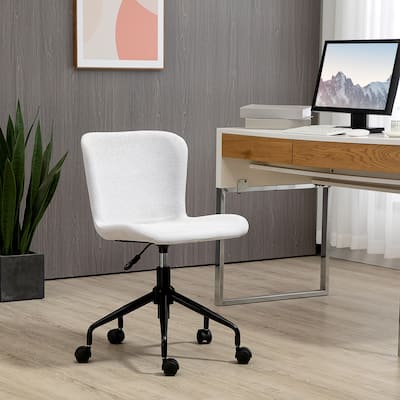 Vinsetto Home Office Chair, Swivel Task Chair with Adjustable Height, Armless