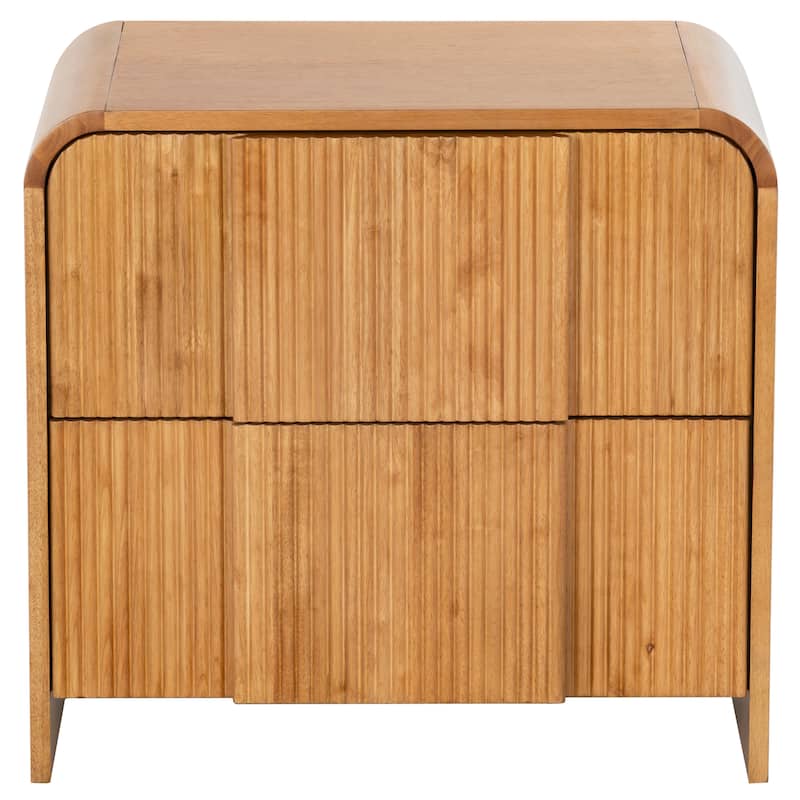 SAFAVIEH Couture Vitale Reeded Wood Nightstand