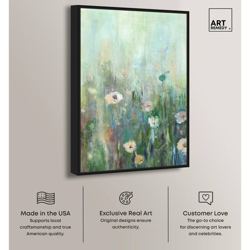 Harmony Green I Canvas by Art Remedy