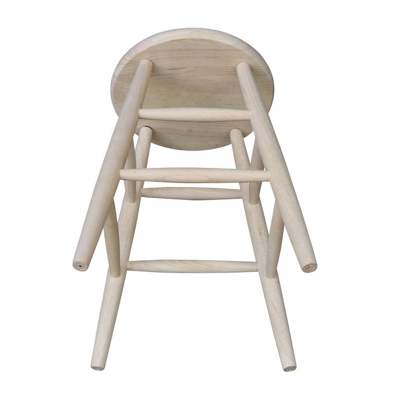 International Concepts Round Scooped Seat Stool