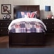 preview thumbnail 2 of 6, Portland Twin XL Platform Bed with Footboard & 2 Storage Drawers in Espresso