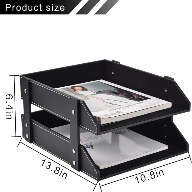 Desk Letter Tray Black