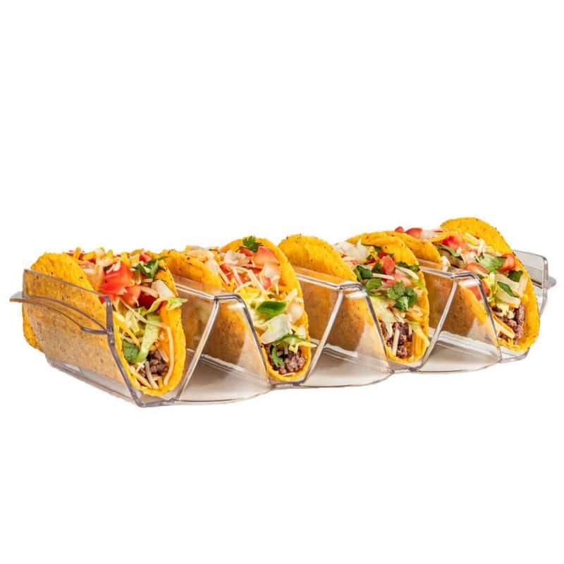 Prodyne TT-4 It's Taco Time Prep And Serve Taco Bar Set Of 3 - 11 x 5 x 5