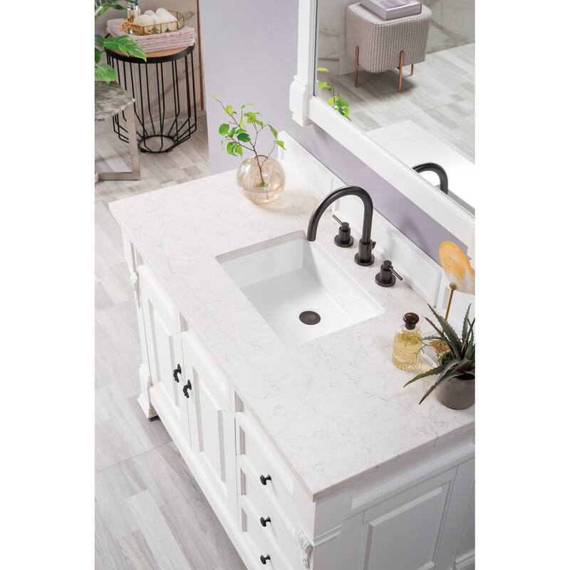 James Martin Vanities Brookfield 48" Single Vanity, Bright White
