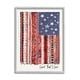 preview thumbnail 3 of 9, Stupell Land That I Love Phrase Macramé American Flag Framed Wall Art - Red 11 x 14 - Grey