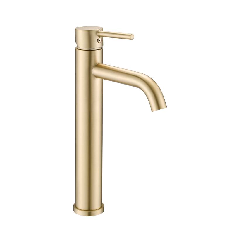 Topcraft Single Handle Bathroom Faucet - Brushed Gold