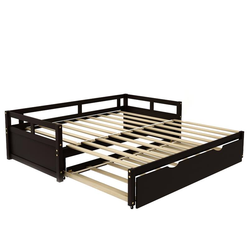 Extending Daybed with Trundle, Wooden Daybed with Trundle