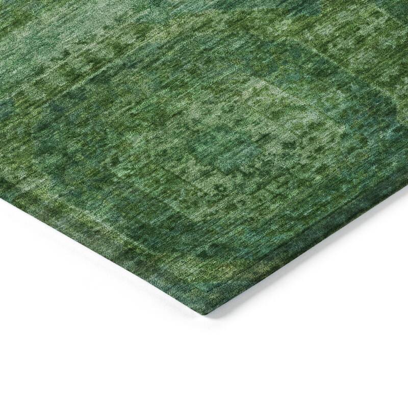 HomeRoots Medallion Transitional Rectangle Outdoor Rug