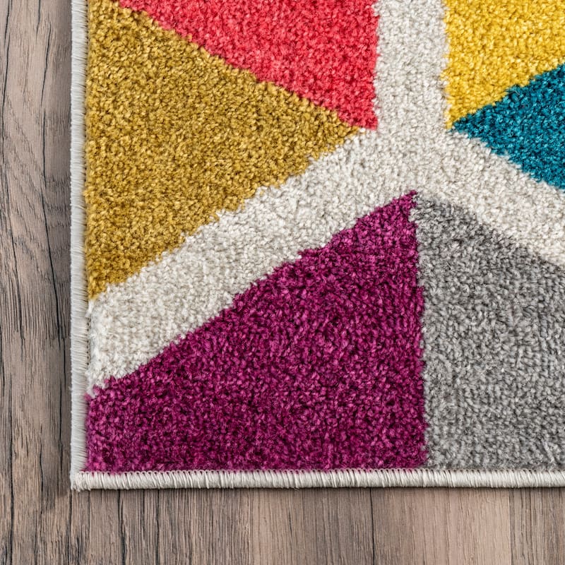 Nuloom Maris Colorful Geometric Tiles Area Rug