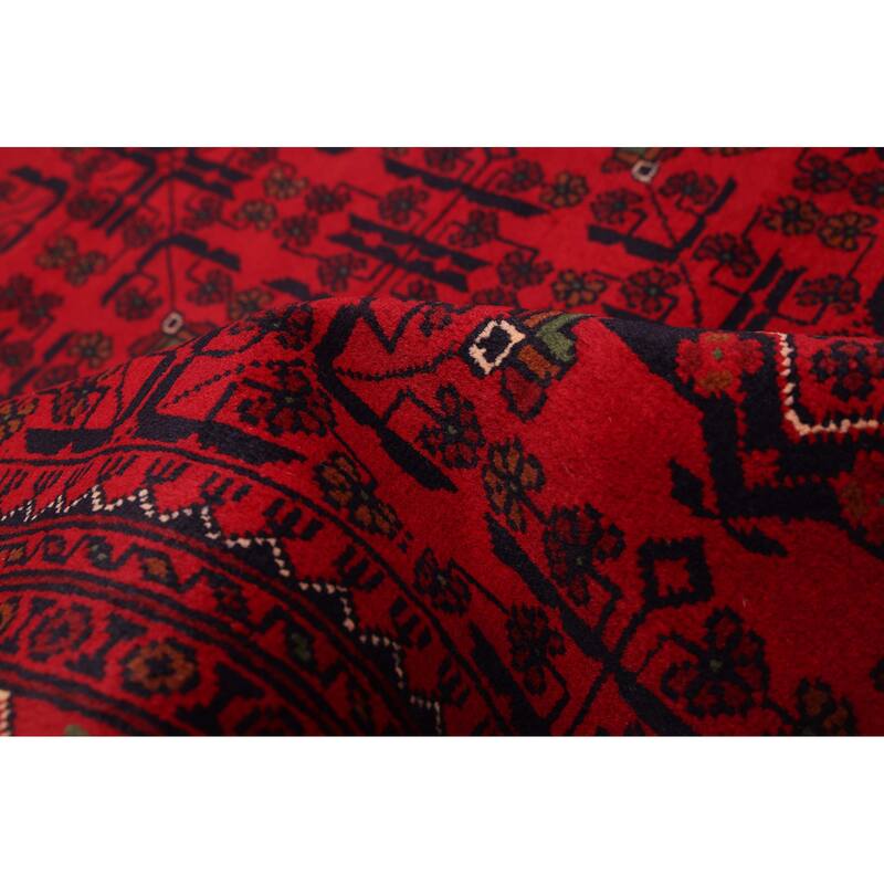 ECARPETGALLERY Hand-knotted Finest Khal Mohammadi Red Wool Rug - 4'4 x 7'0