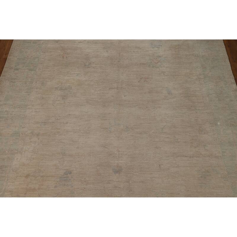 Transitional Oushak Turkish Rug Hand-Knotted Wool Carpet - 8'3"x 10'0"
