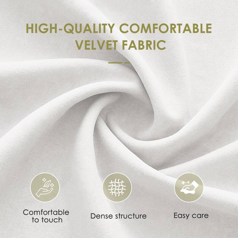 VECELO Modern Upholstered Dining Chairs Set of 2 Velvet Kitchen Chairs for Dining Room