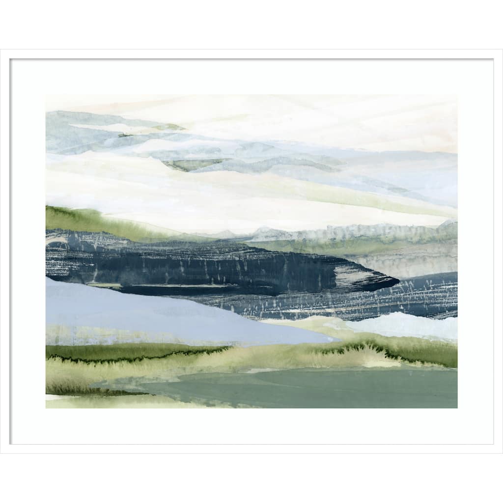 After the Rain No. 2 by Lara Eckerman Wood Framed Wall Art Print