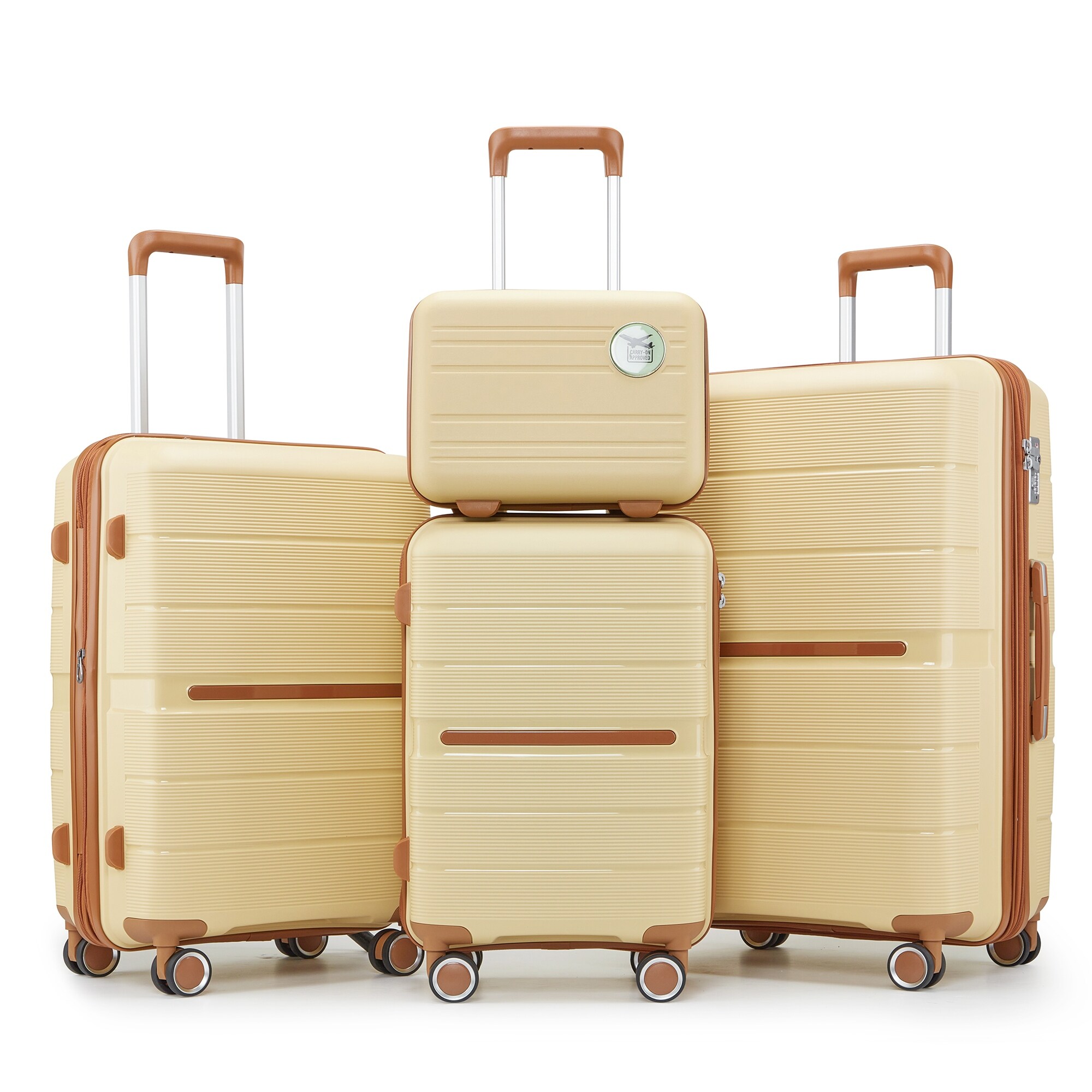 Luggage Sets 4 Piece(14/20/24/28) PP Lightweight & Durable