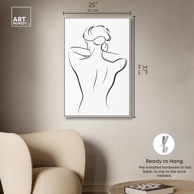 Woman in Contour II Canvas by Art Remedy