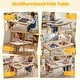 preview thumbnail 5 of 8, Costway Sensory Table with 2 Stools, Detachable Double-Sided Tabletops - See Details