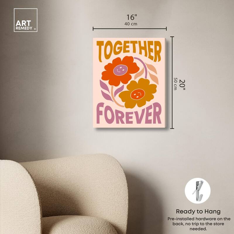 We Together Canvas by Art Remedy, Gallery Wrapped
