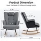 preview thumbnail 70 of 105, Accent Rocking Chair, Upholstered Nursery Glider Rocker for Baby and Kids, Comfy Armchair Lounger with Footrest