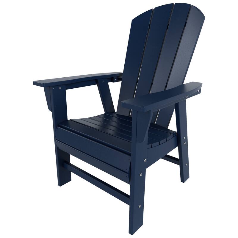 Polytrends Laguna Casual Upright Adirondack Chair (Set of 2)