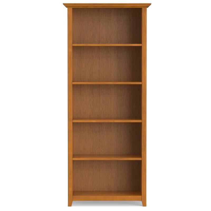 WYNDENHALL Halifax 30" Wide Solid Wood Transitional 5 Shelf Bookcase - 30"w x 14"d x 70" h